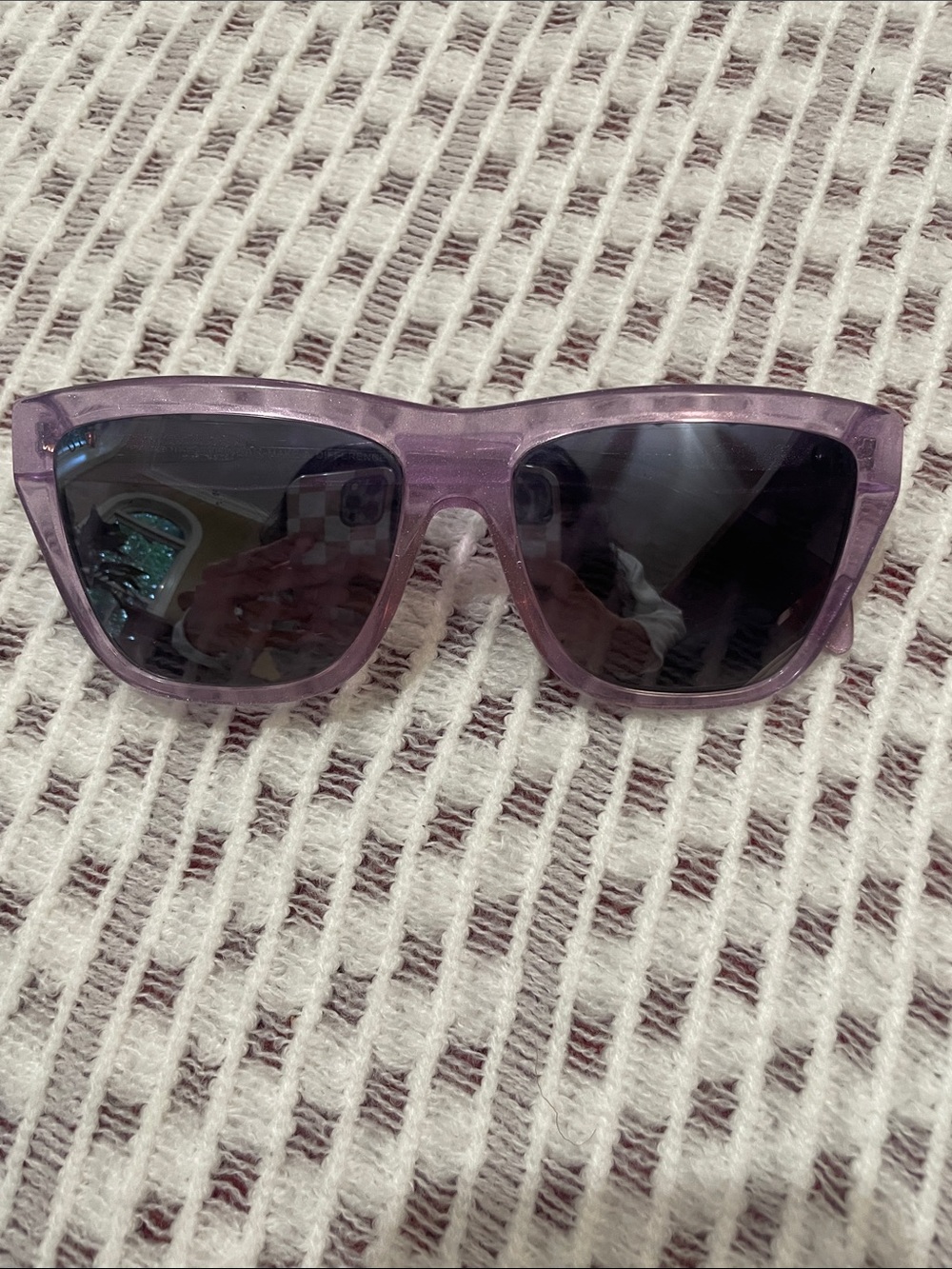 DIFF Eyewear Harper Polarized Sunglasses Purple/Silver Used Excellent Condition